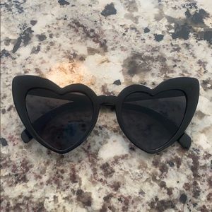 FREE St Laurent Dupe Heart Shaped Sunglasses